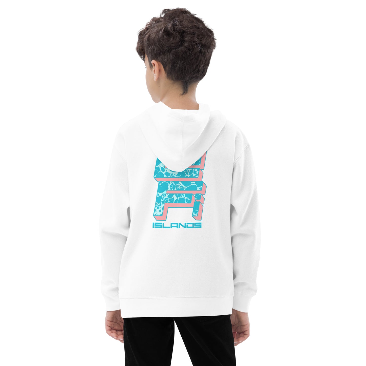 Lo-Fi Islands Keyboard Kids Fleece Hoodie