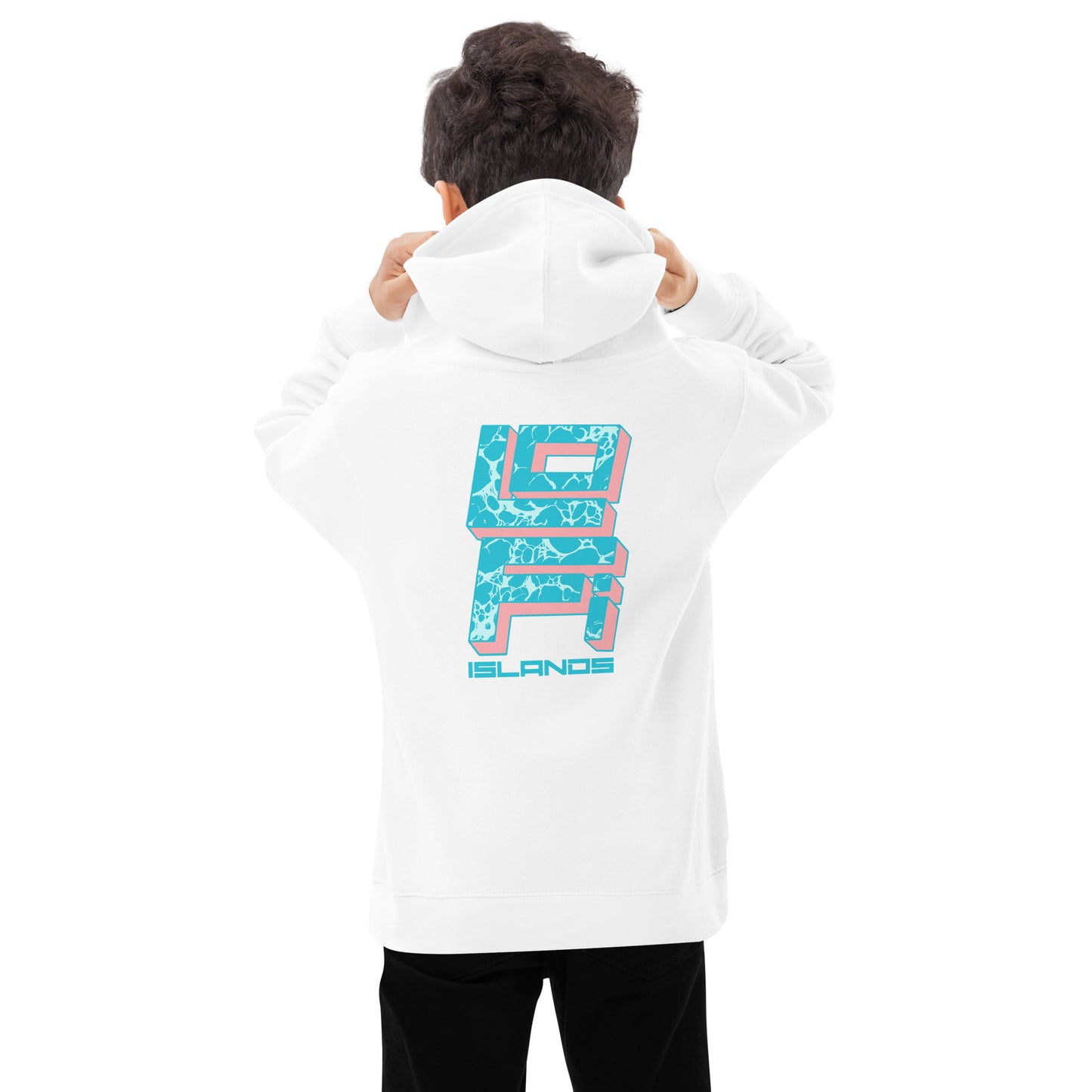 Lo-Fi Islands Keyboard Kids Fleece Hoodie