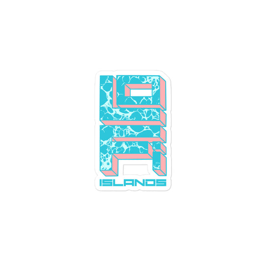 Lo-Fi Islands Water Bubble-Free Stickers