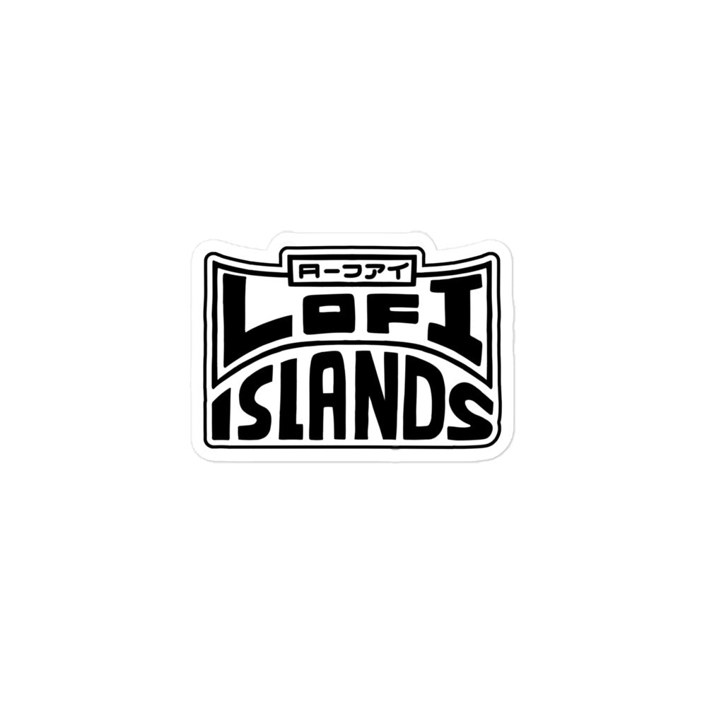 Lo-Fi Islands Logo Bubble-Free Stickers