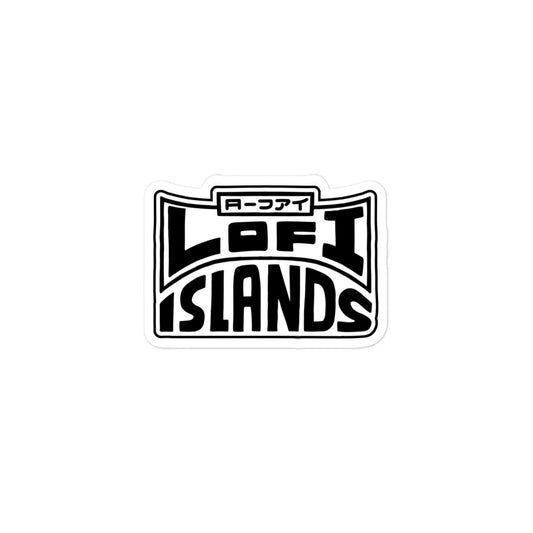 Lo-Fi Islands Logo Bubble-Free Stickers