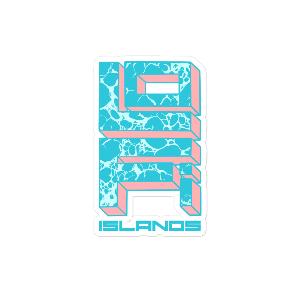 Lo-Fi Islands Water Bubble-Free Stickers