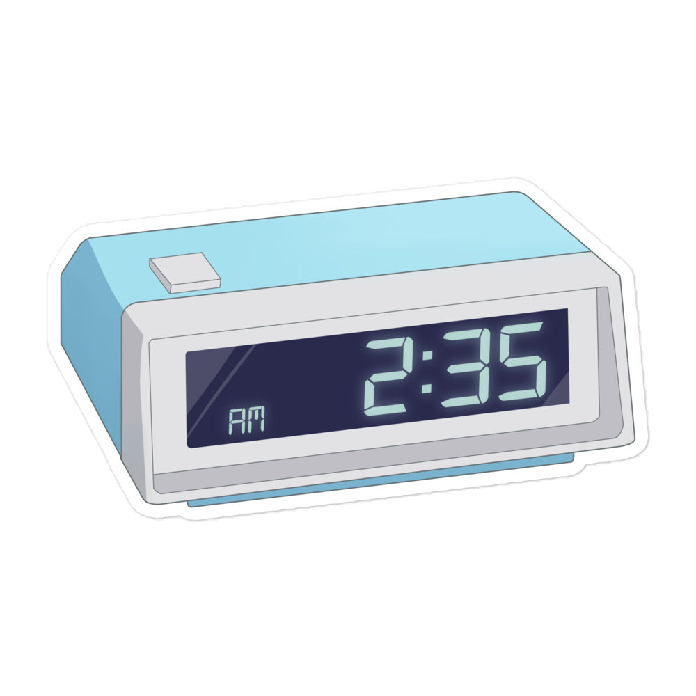 2:35 Clock Bubble-Free Stickers