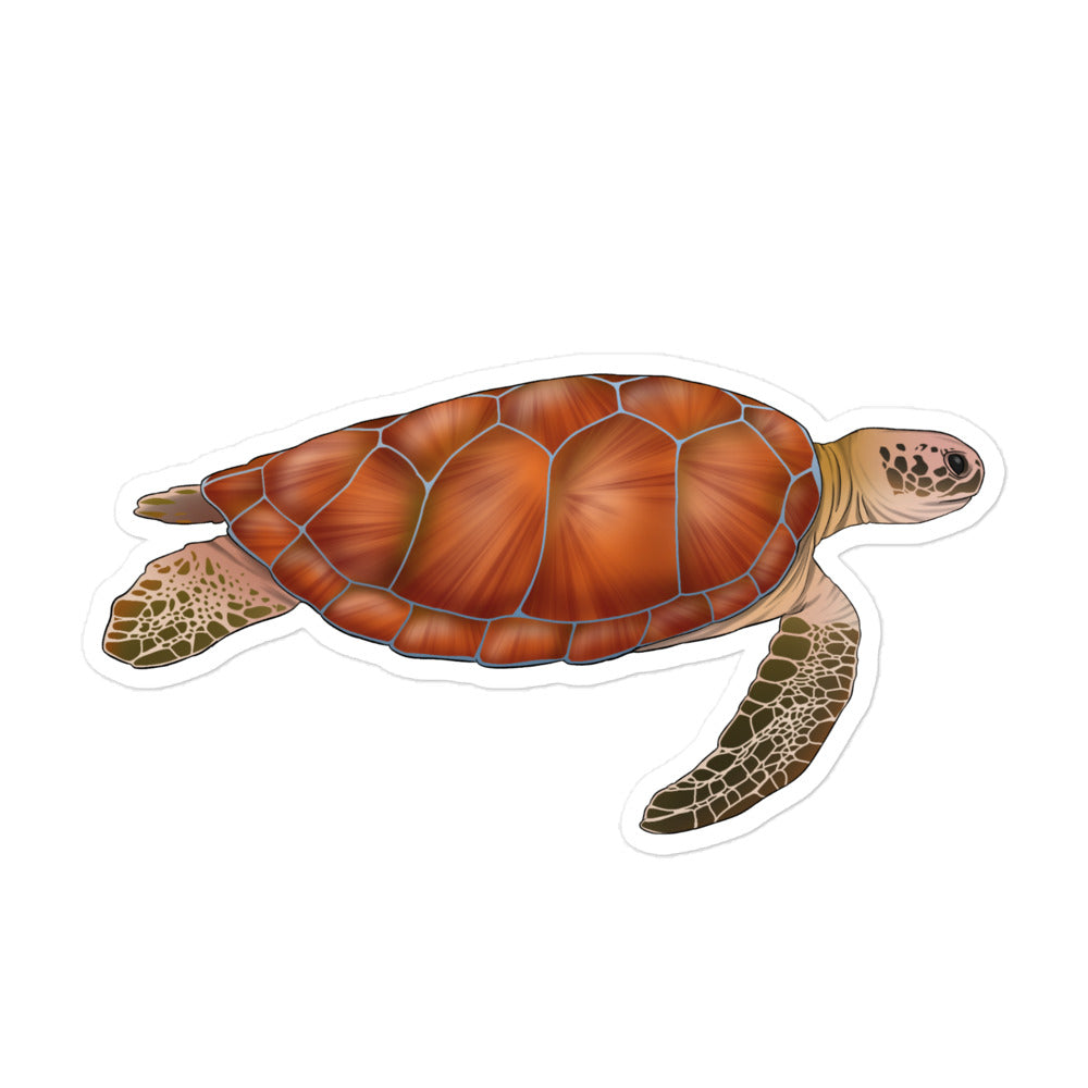 Sea Turtle Bubble-Free Stickers