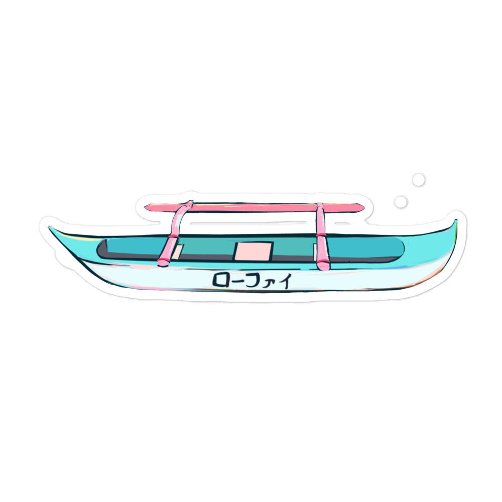 Lo-Fi Canoe Bubble-Free Stickers