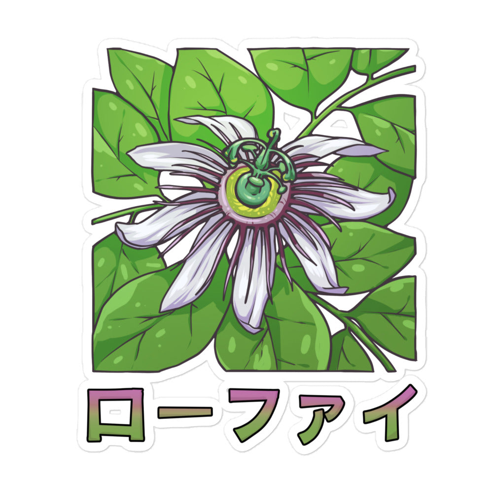 Passionflower Lo-Fi Bubble-Free Stickers