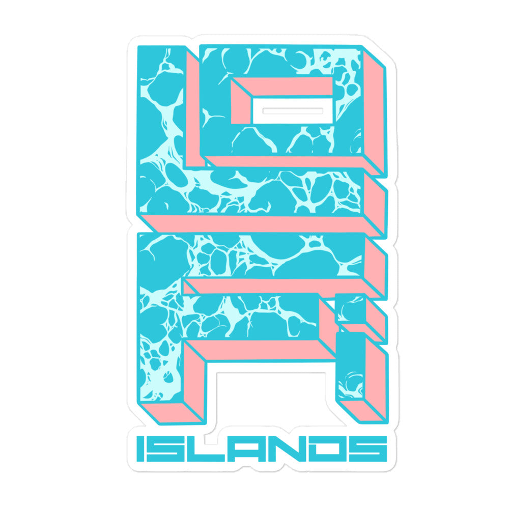 Lo-Fi Islands Water Bubble-Free Stickers