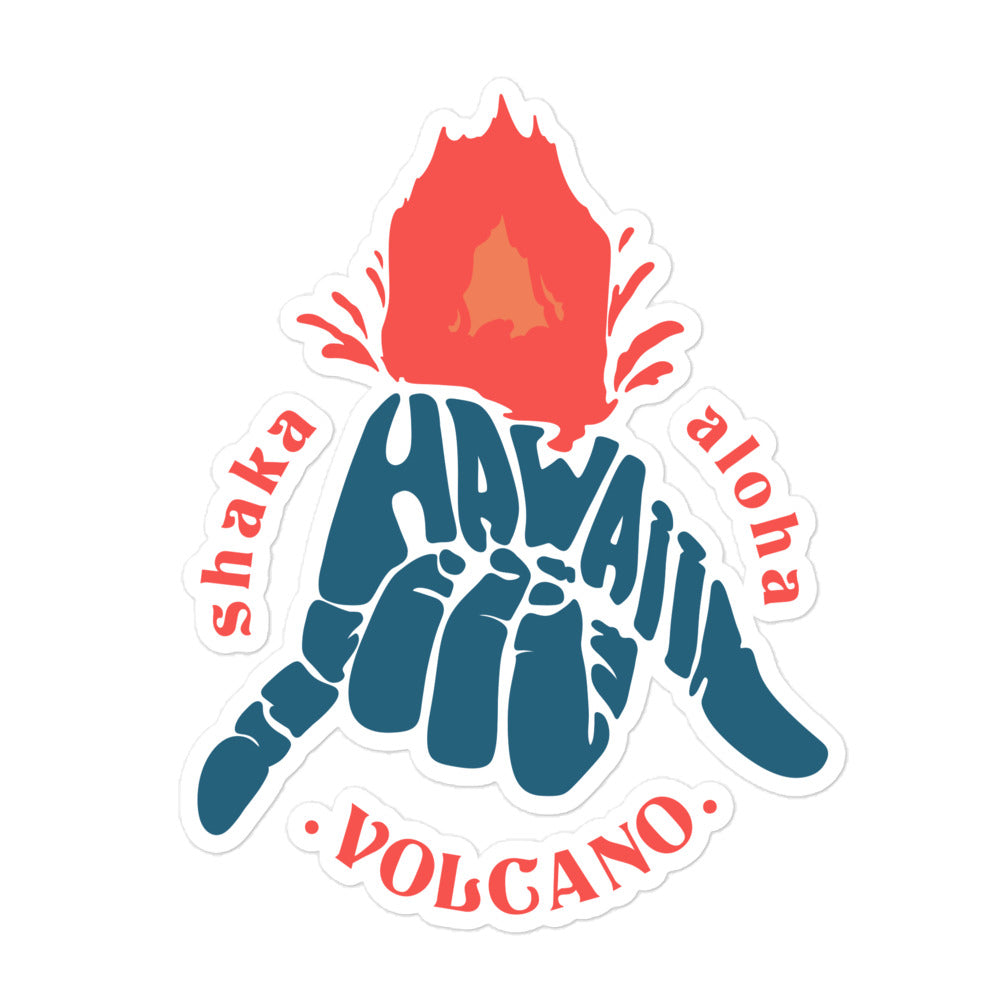 Volcano Hawaii Bubble-Free Stickers