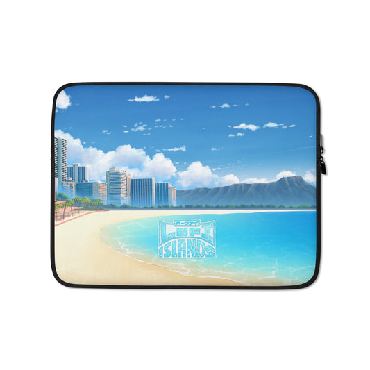 Waikiki Beach & Diamond Head Laptop Sleeve