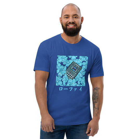 Blue Hibiscus Lo-Fi Short Sleeve T-shirt