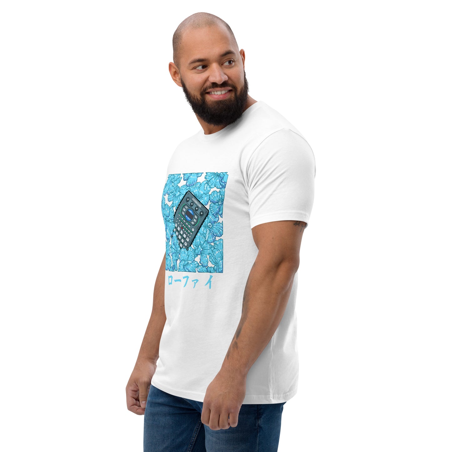 Blue Hibiscus Lo-Fi Short Sleeve T-shirt