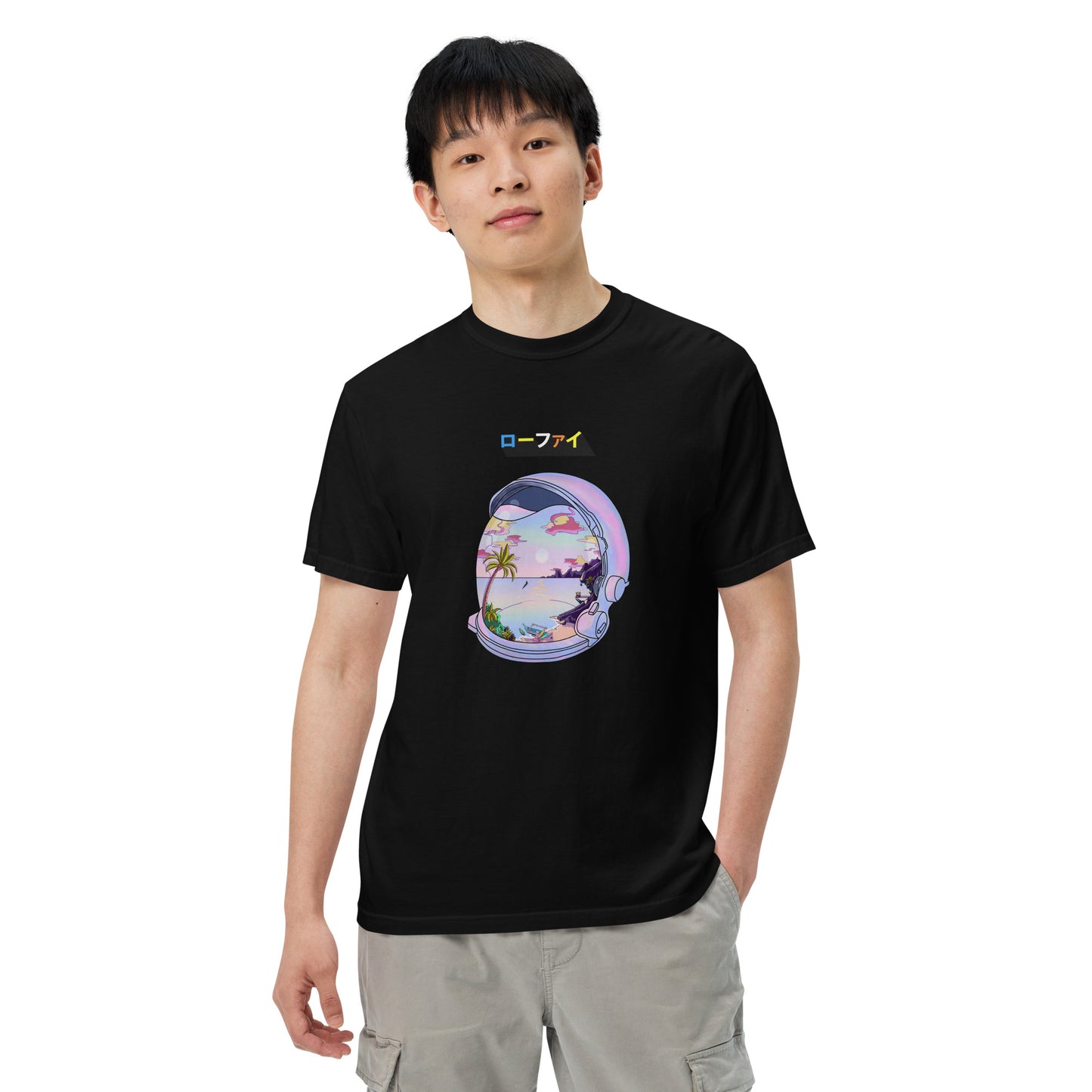 Astronaut Lo-Fi Islands Men’s Garment-Dyed Heavyweight T-Shirt