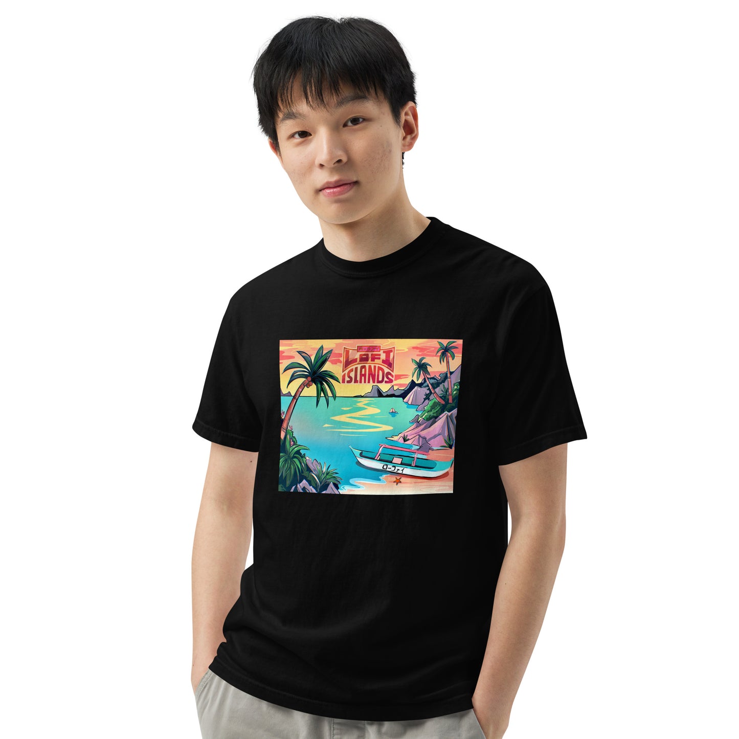 Lo-Fi Islands Men’s Garment-Dyed Heavyweight T-Shirt