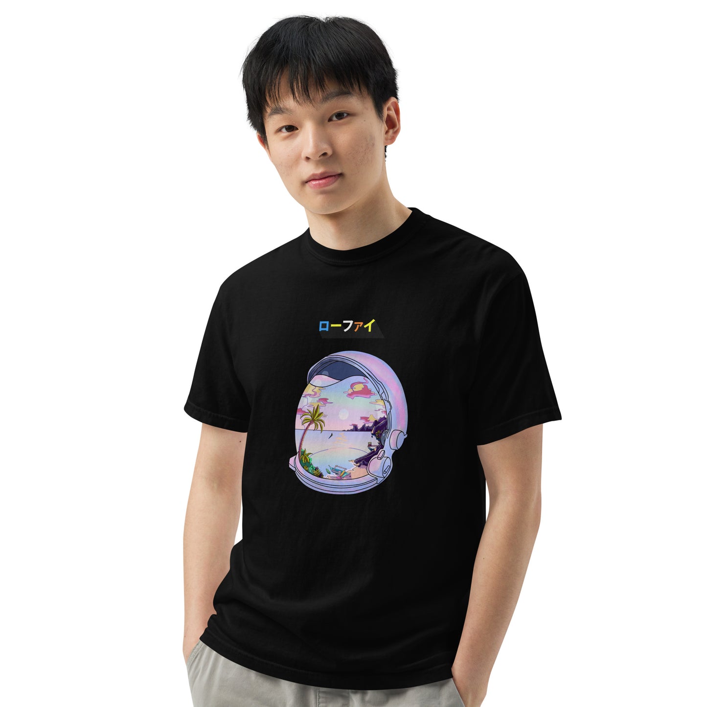 Astronaut Lo-Fi Islands Men’s Garment-Dyed Heavyweight T-Shirt