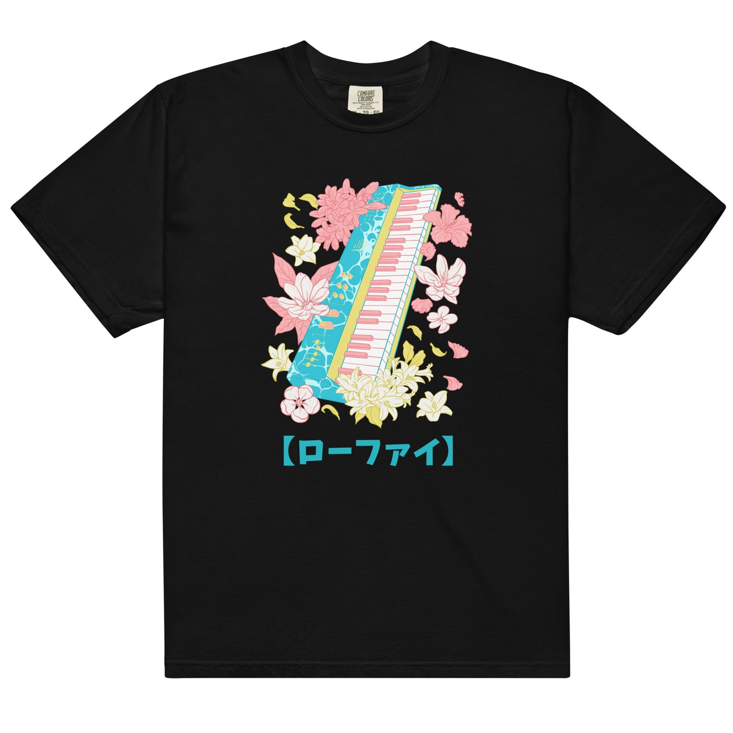 Lo-Fi Islands Keyboard Men’s Garment-Dyed Heavyweight T-Shirt