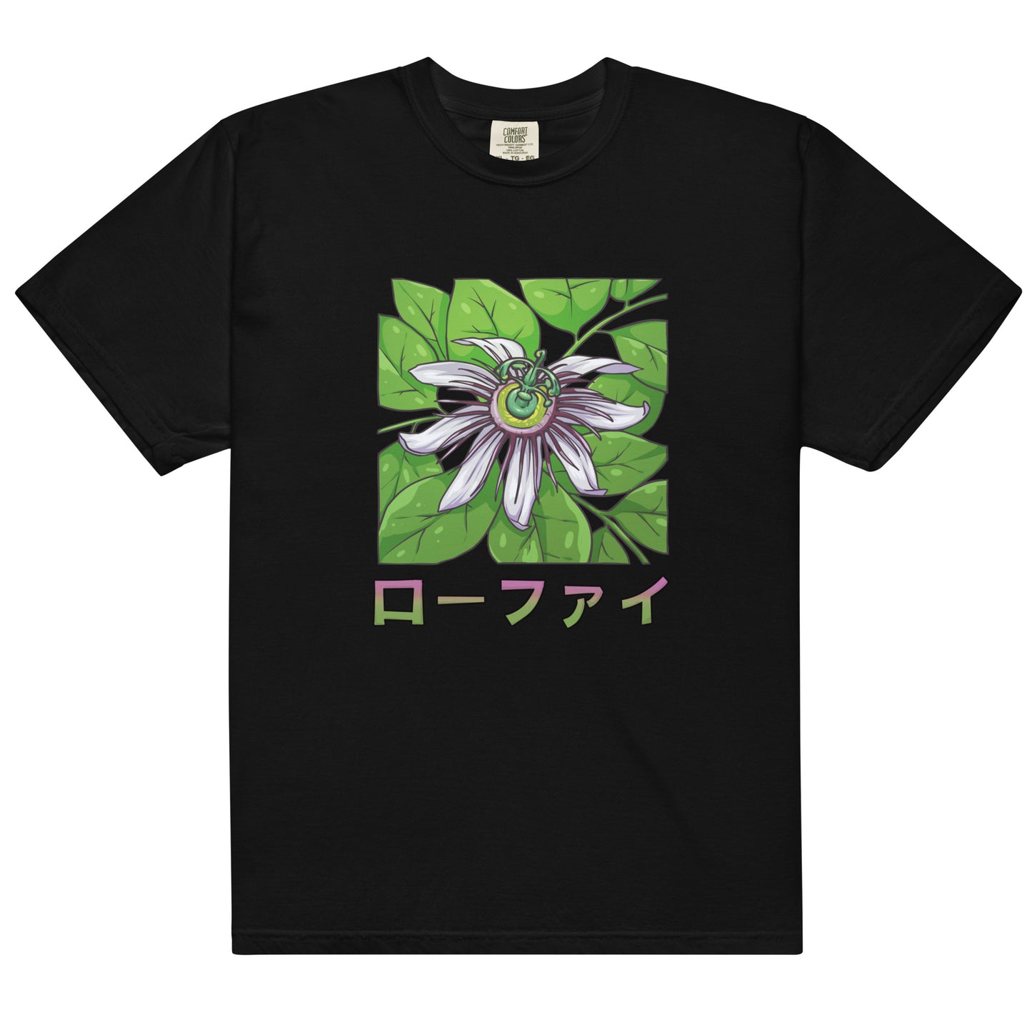 Passionfruit Flower Men’s Garment-Dyed Heavyweight T-Shirt