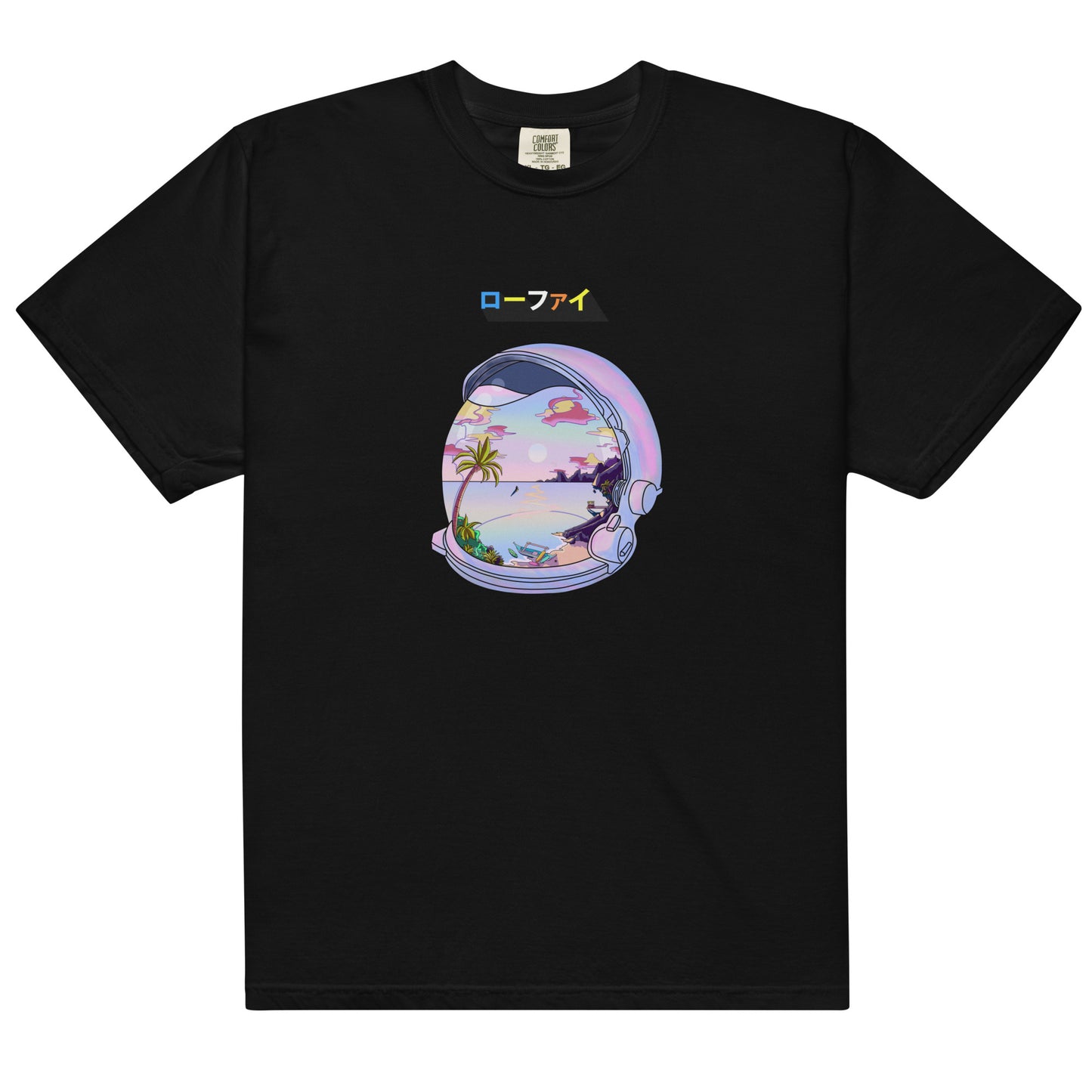 Astronaut Lo-Fi Islands Men’s Garment-Dyed Heavyweight T-Shirt