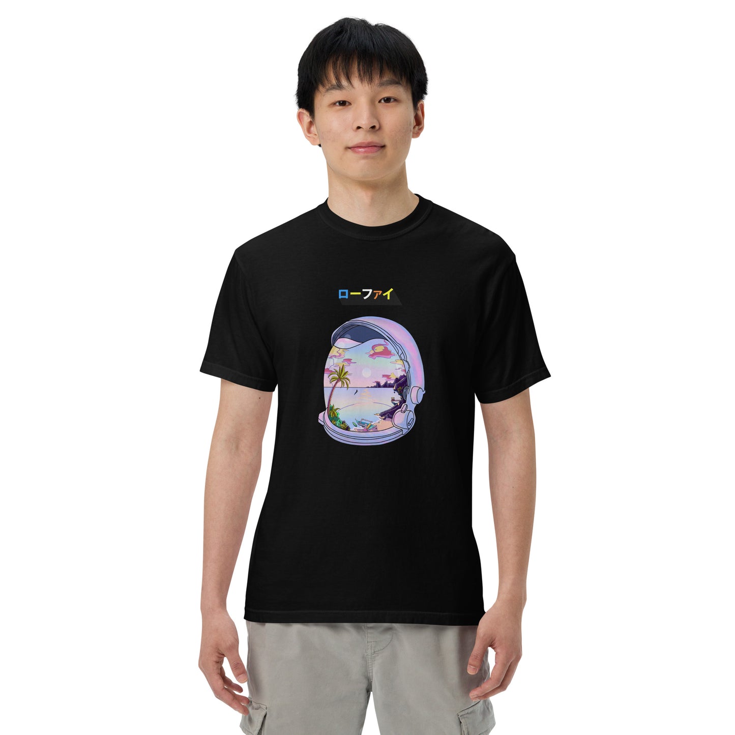 Astronaut Lo-Fi Islands Men’s Garment-Dyed Heavyweight T-Shirt