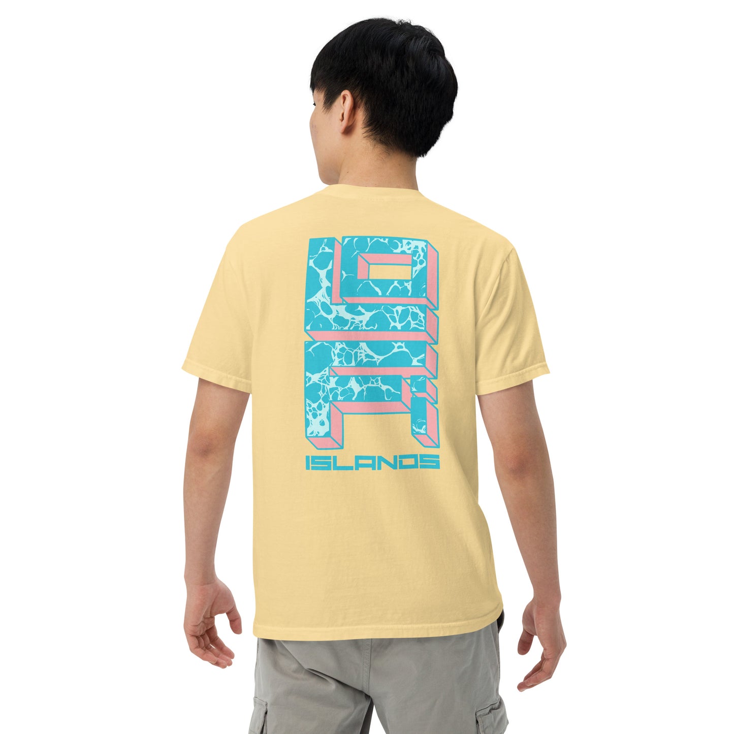 Lo-Fi Islands Keyboard Men’s Garment-Dyed Heavyweight T-Shirt