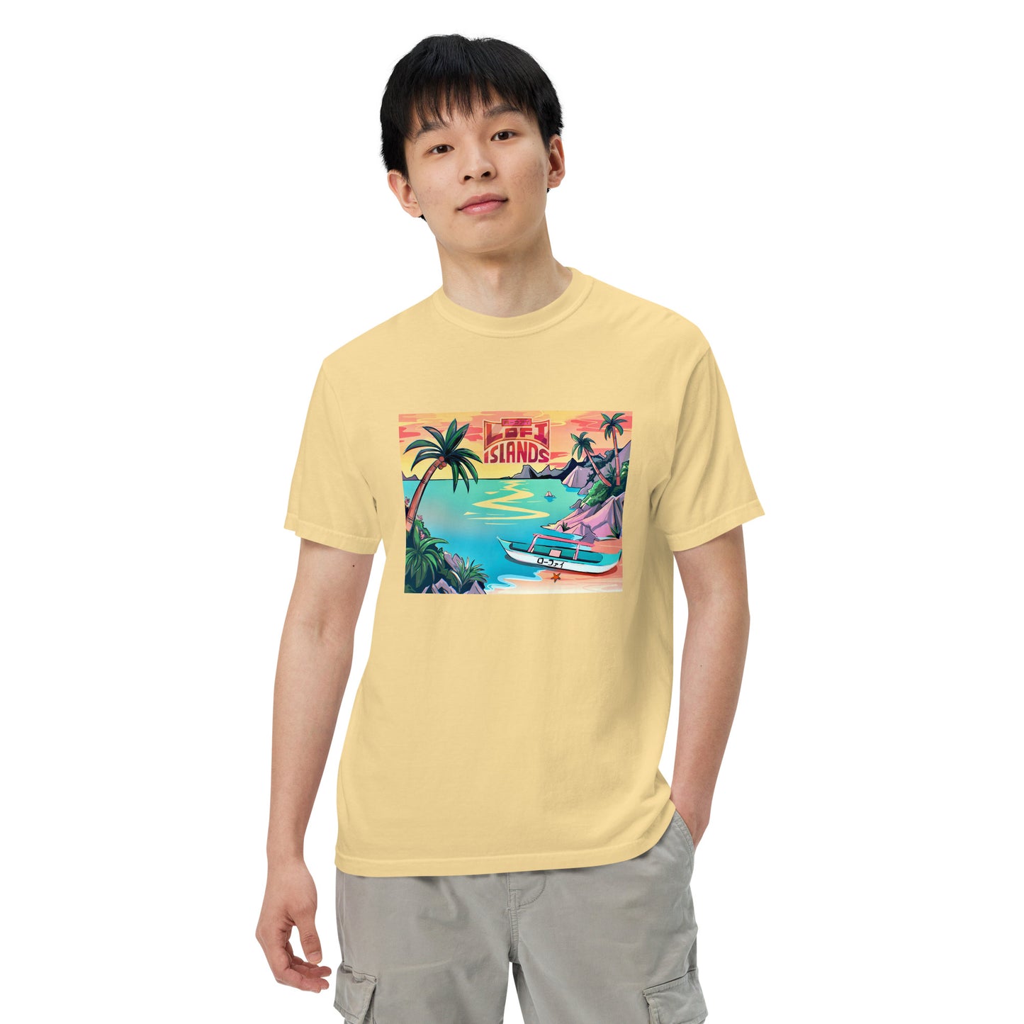 Lo-Fi Islands Men’s Garment-Dyed Heavyweight T-Shirt