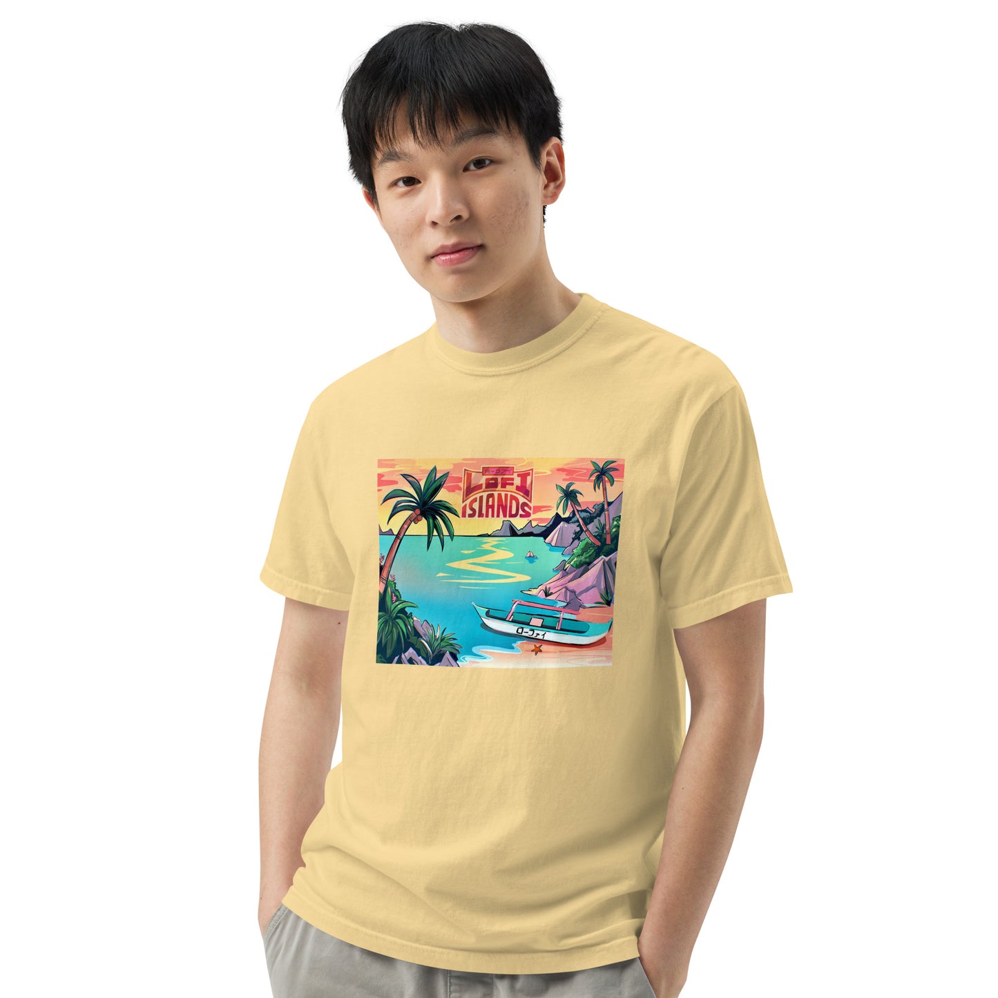 Lo-Fi Islands Men’s Garment-Dyed Heavyweight T-Shirt