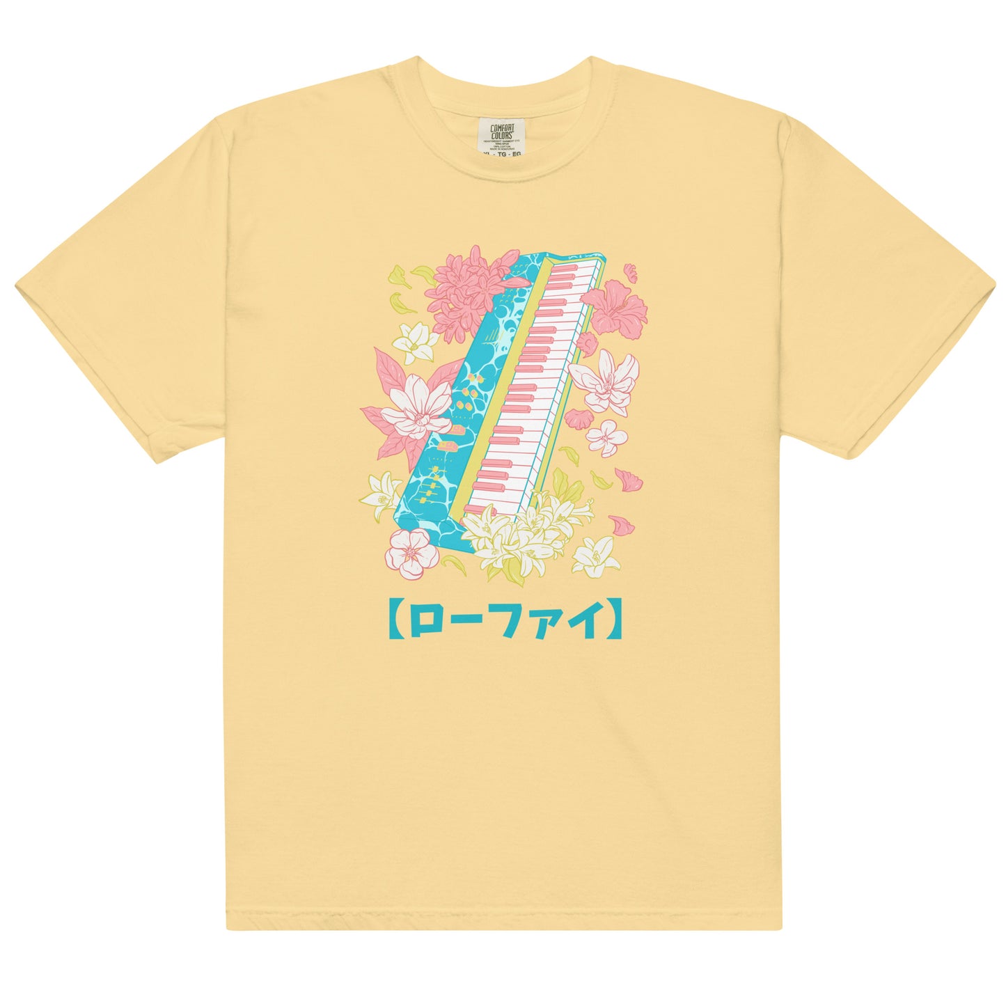 Lo-Fi Islands Keyboard Men’s Garment-Dyed Heavyweight T-Shirt