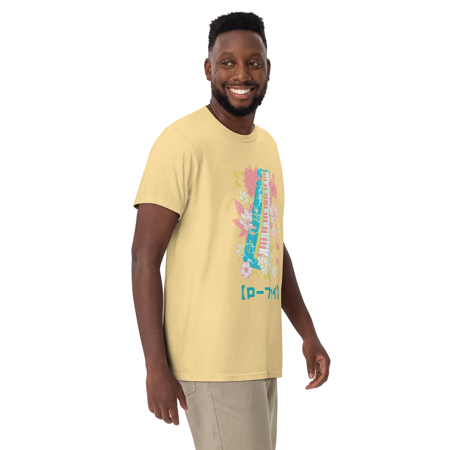 Lo-Fi Islands Keyboard Men’s Garment-Dyed Heavyweight T-Shirt