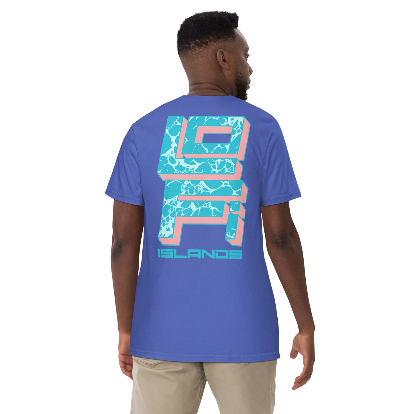 Hibiscus Cassette Lo-Fi Islands Men’s Garment-Dyed Heavyweight T-Shirt