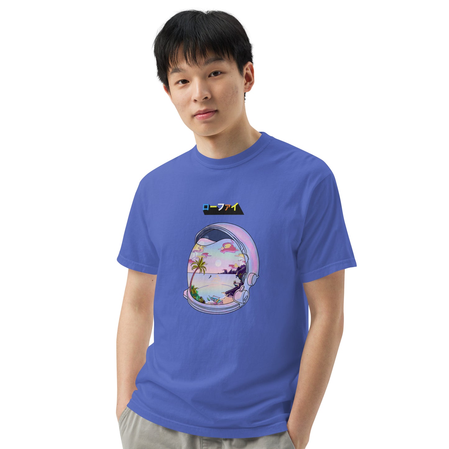 Astronaut Lo-Fi Islands Men’s Garment-Dyed Heavyweight T-Shirt