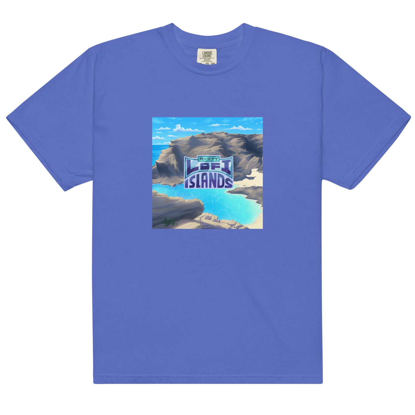 Halona Blowhole & Beach Cove Men’s Garment-Dyed Heavyweight T-Shirt