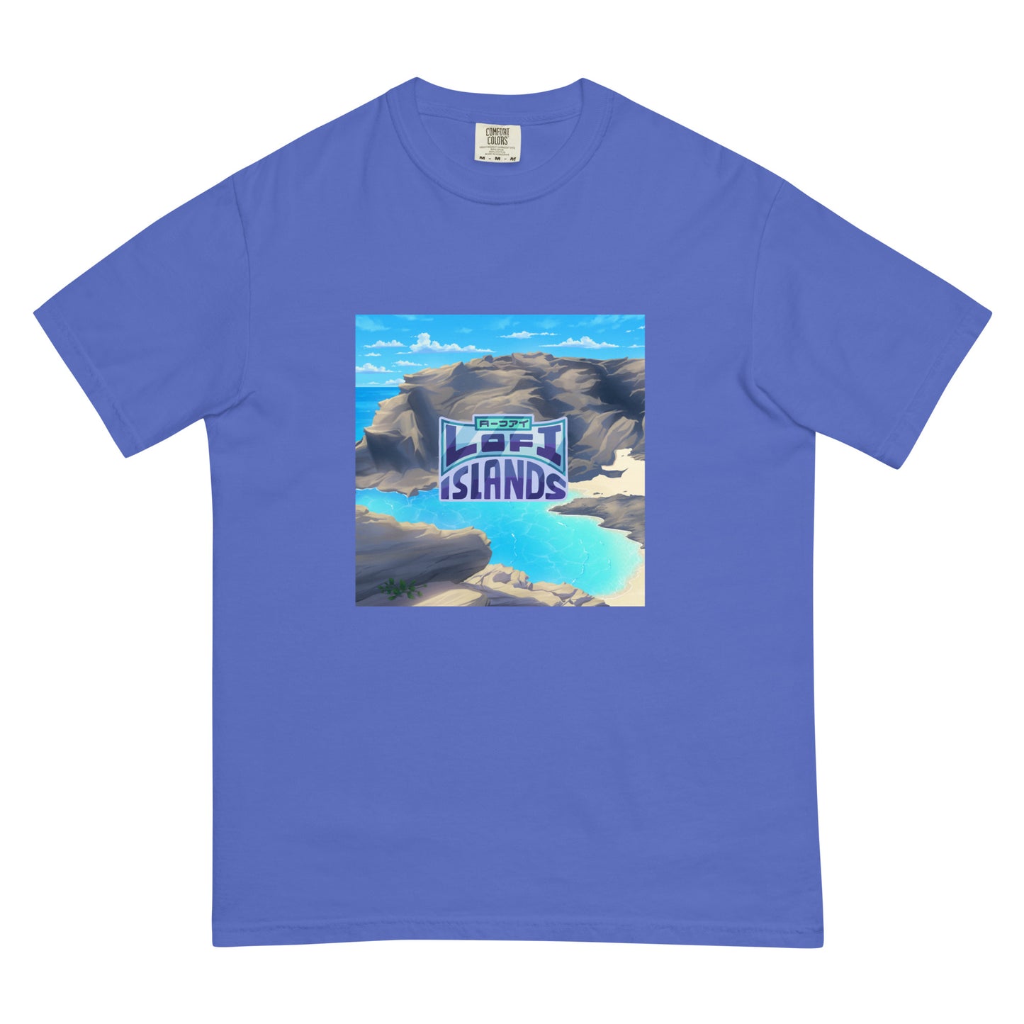 Halona Blowhole & Beach Cove Men’s Garment-Dyed Heavyweight T-Shirt