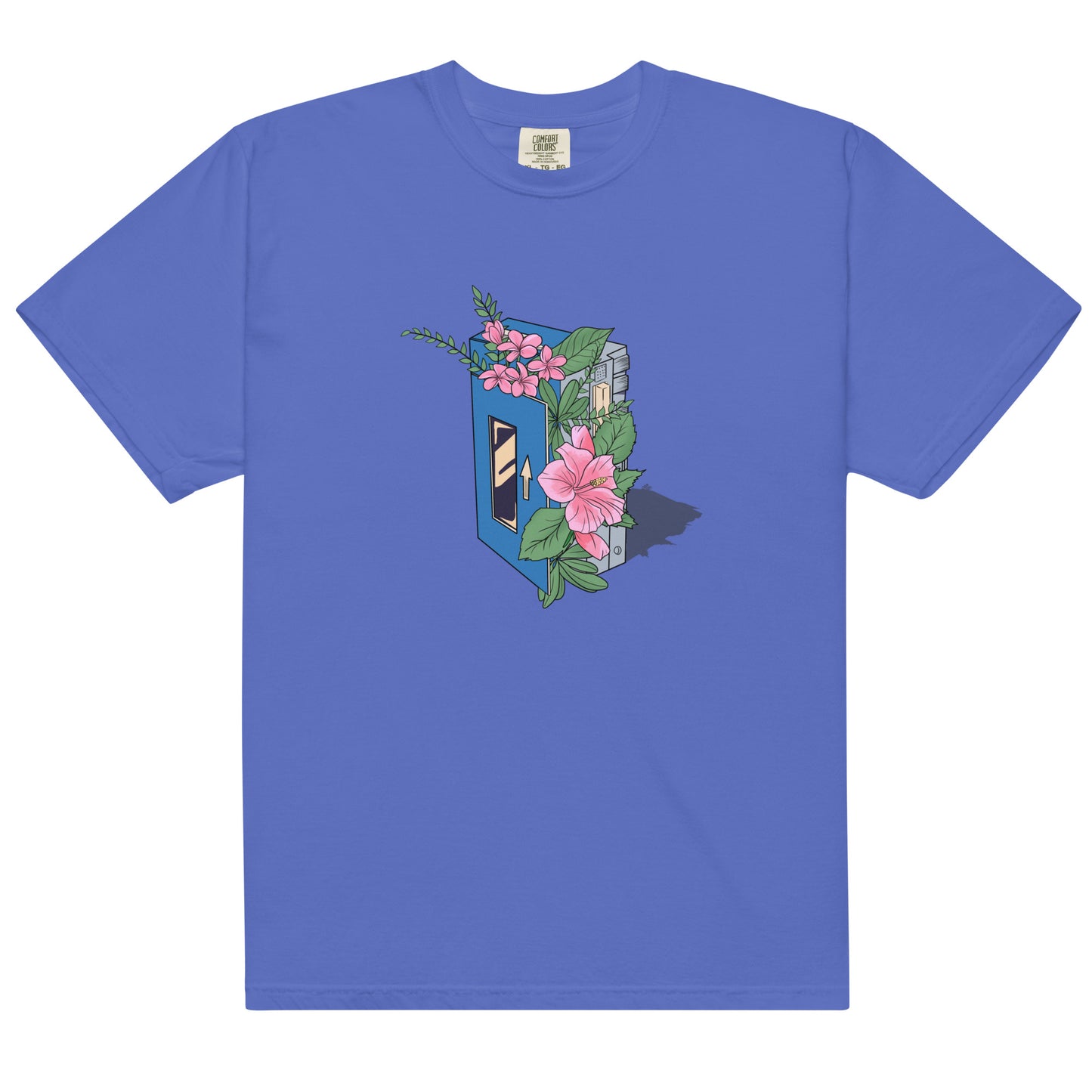 Hibiscus Cassette Lo-Fi Islands Men’s Garment-Dyed Heavyweight T-Shirt