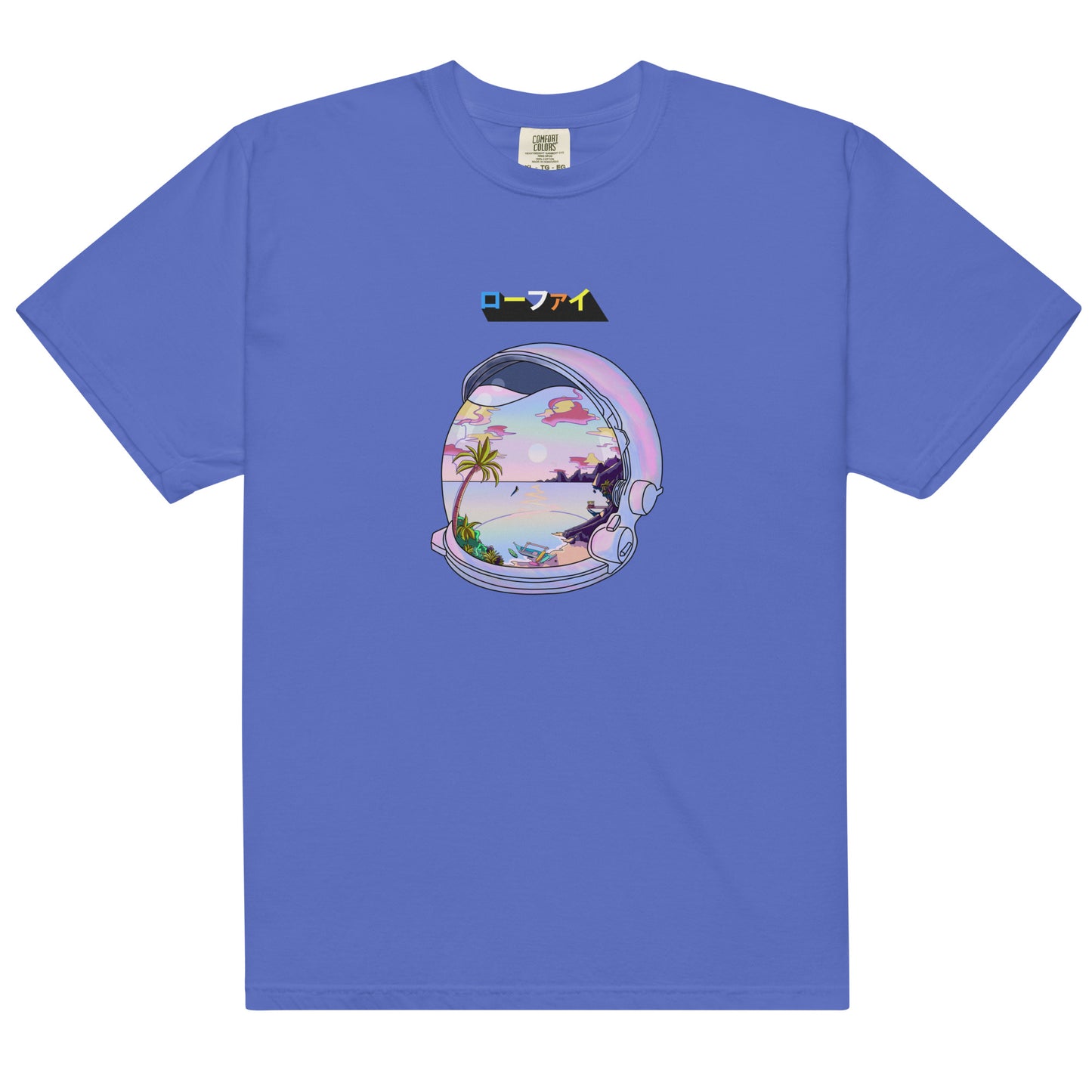 Astronaut Lo-Fi Islands Men’s Garment-Dyed Heavyweight T-Shirt