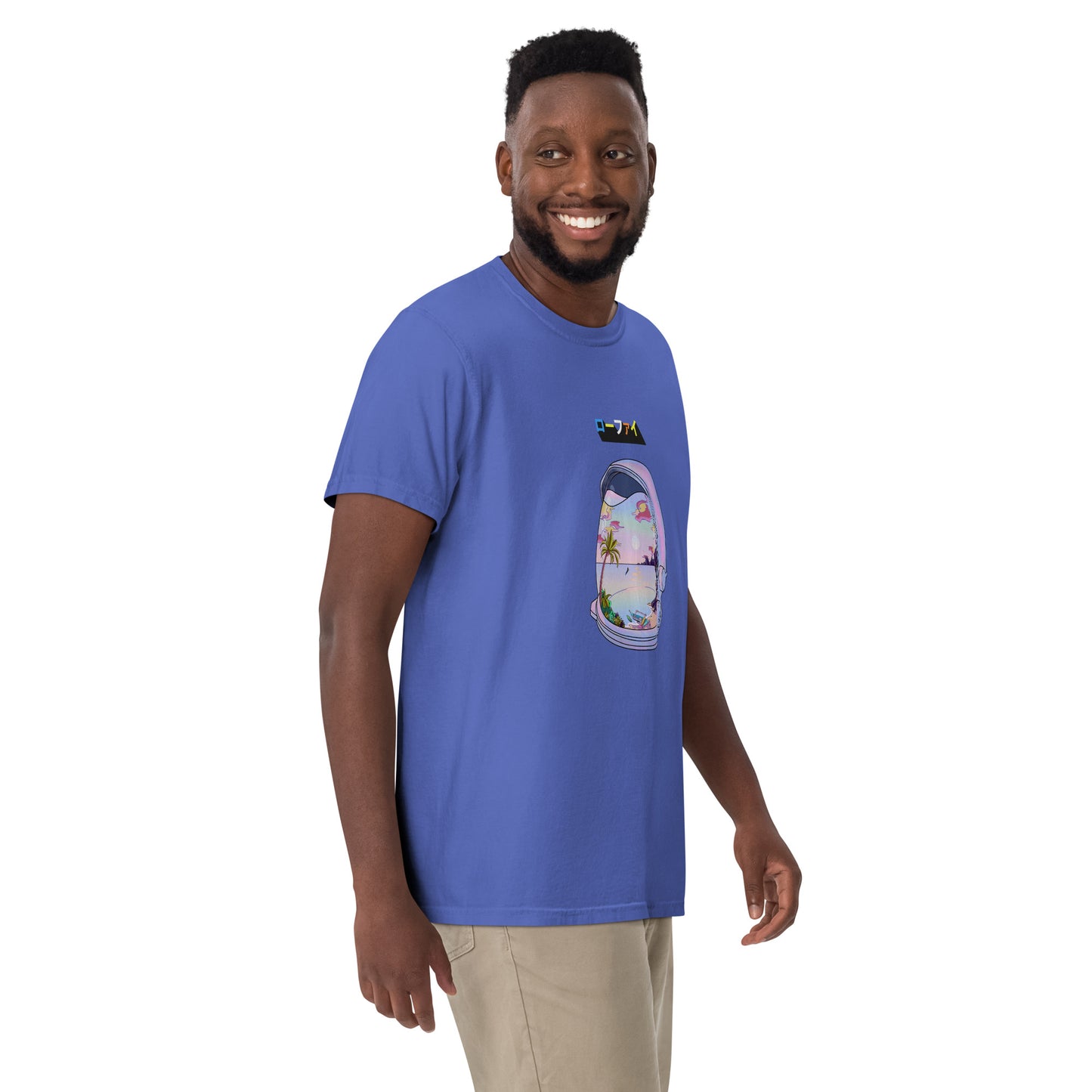 Astronaut Lo-Fi Islands Men’s Garment-Dyed Heavyweight T-Shirt