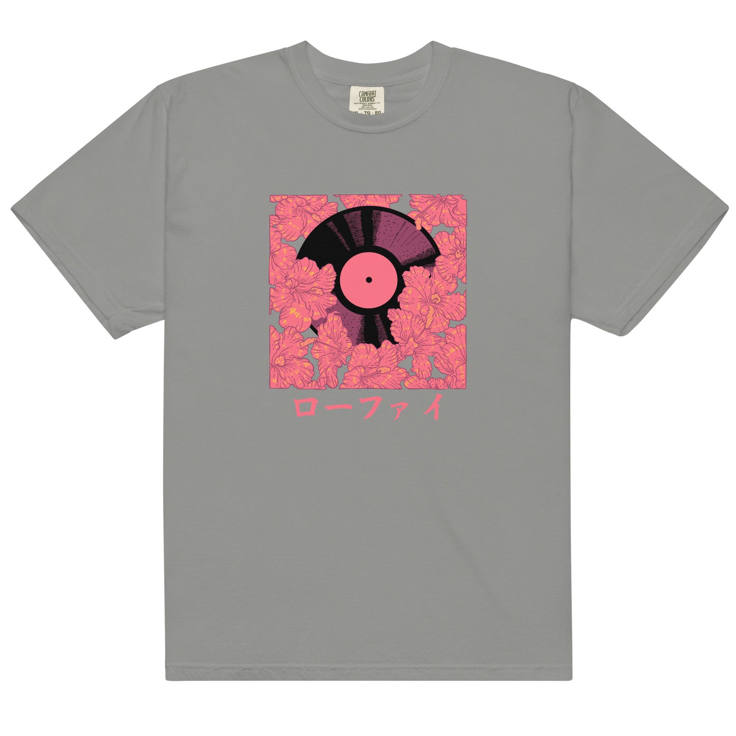 Vinyl Hibiscus Men’s Garment-Dyed Heavyweight T-Shirt