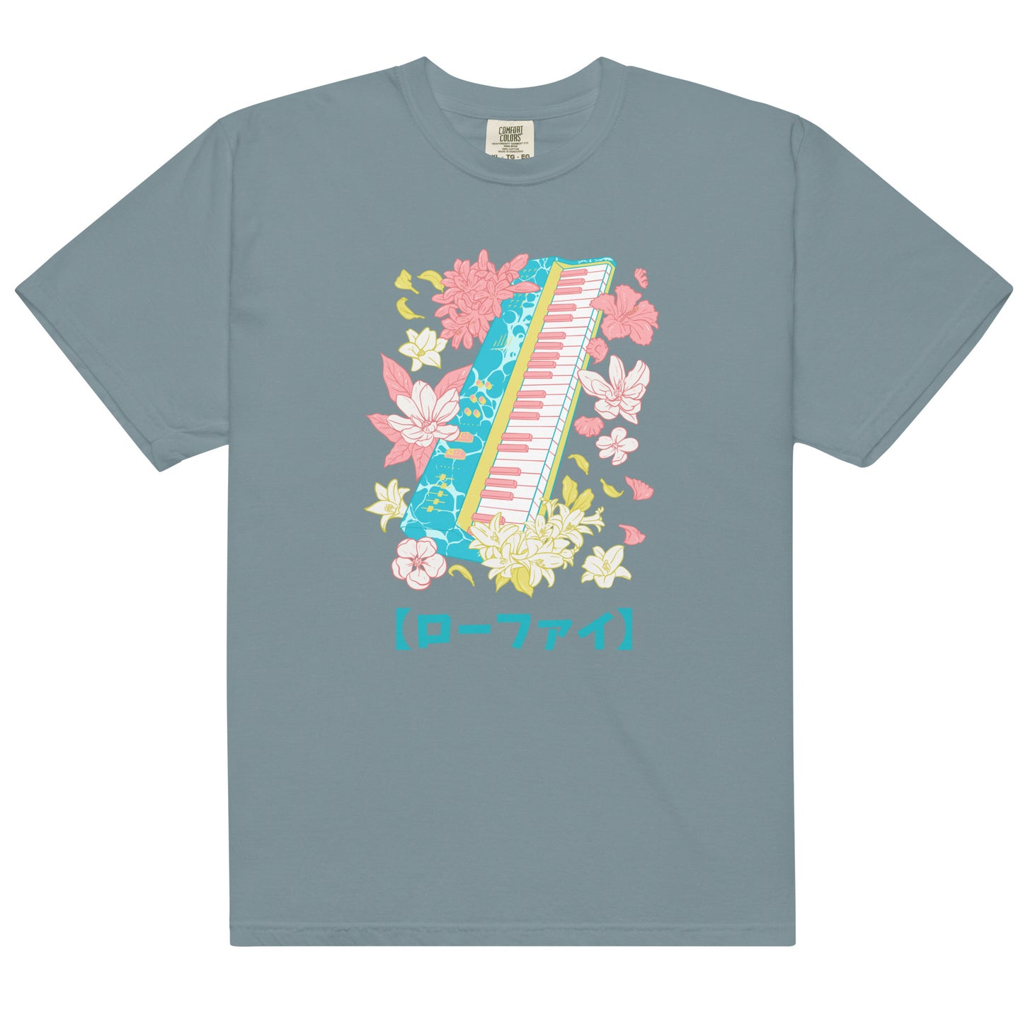 Lo-Fi Islands Keyboard Men’s Garment-Dyed Heavyweight T-Shirt