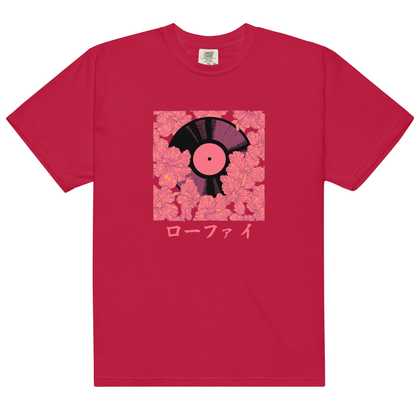 Vinyl Hibiscus Men’s Garment-Dyed Heavyweight T-Shirt