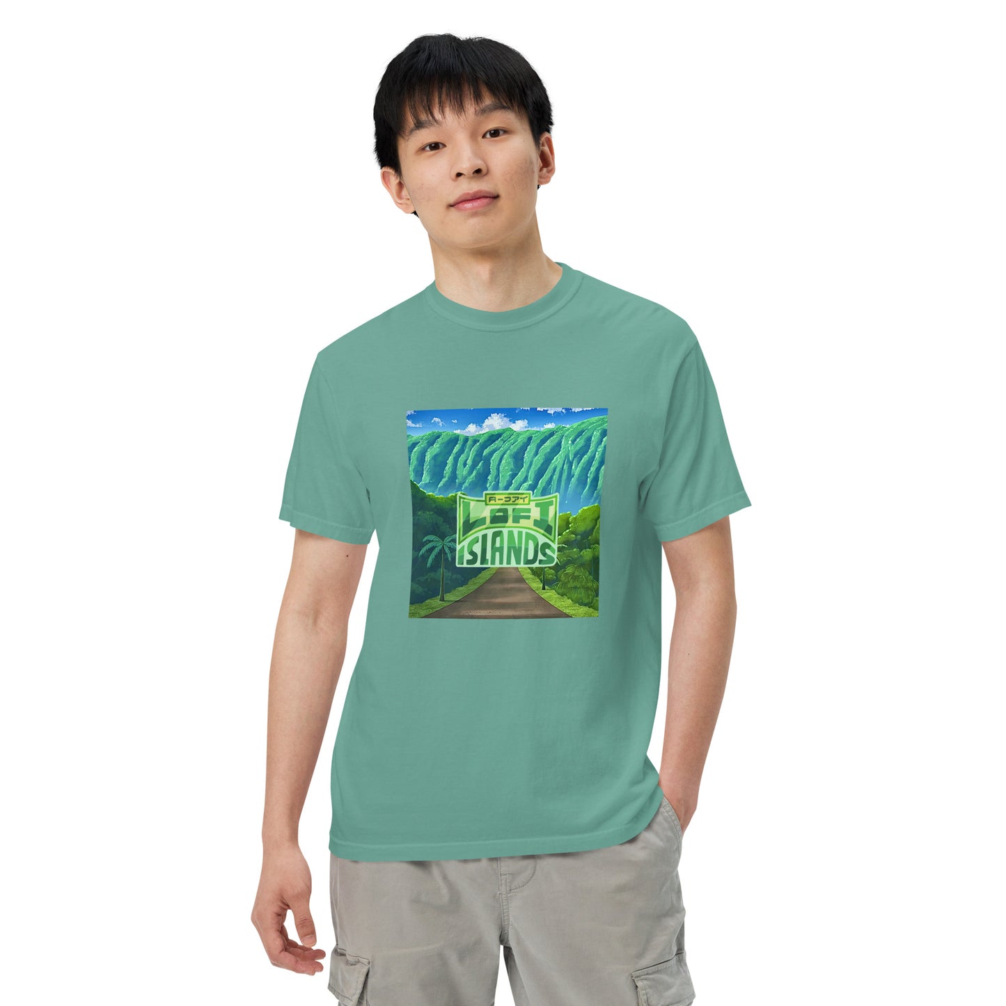 Hoʻomaluhia Botanical Garden Men’s Garment-Dyed Heavyweight T-Shirt