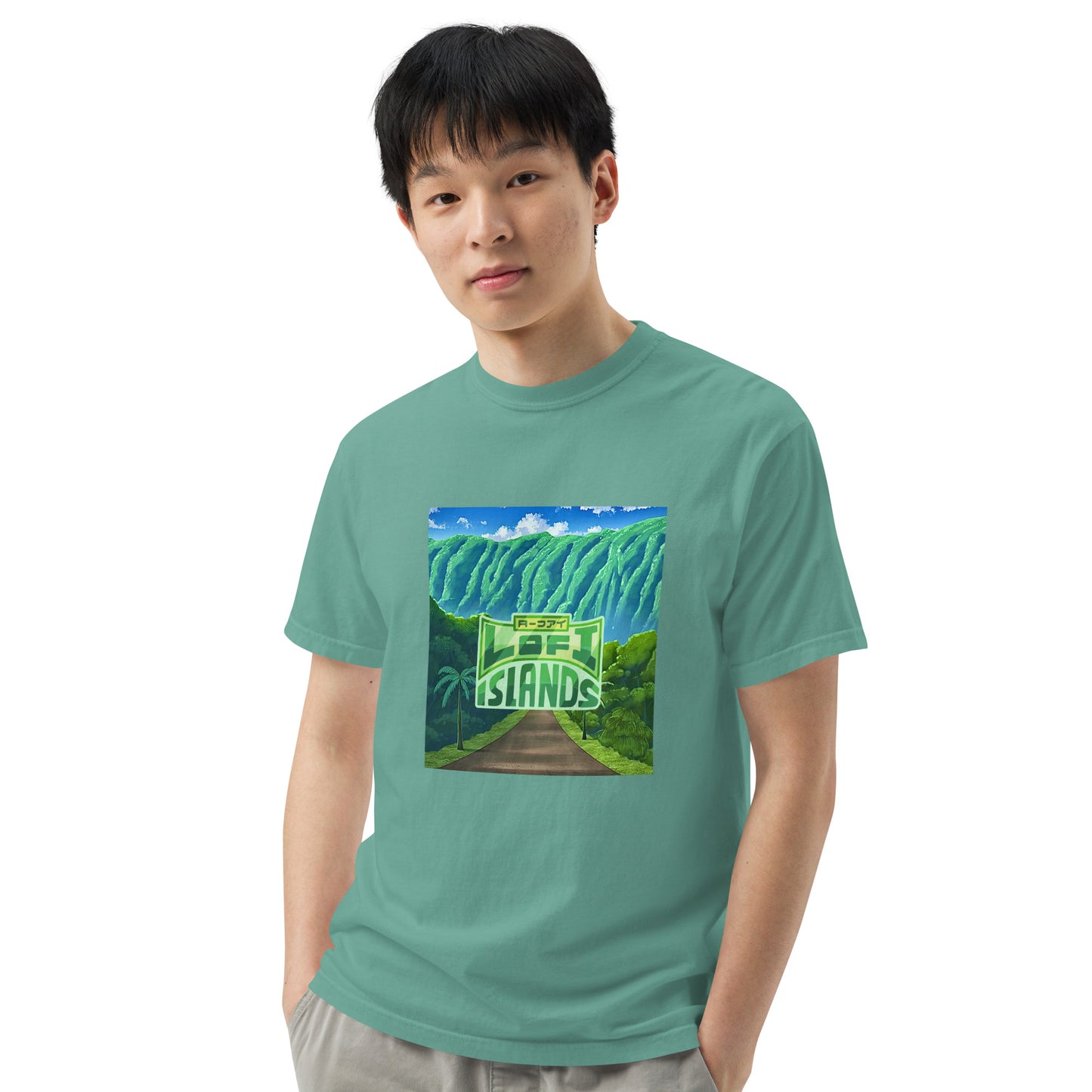 Hoʻomaluhia Botanical Garden Men’s Garment-Dyed Heavyweight T-Shirt