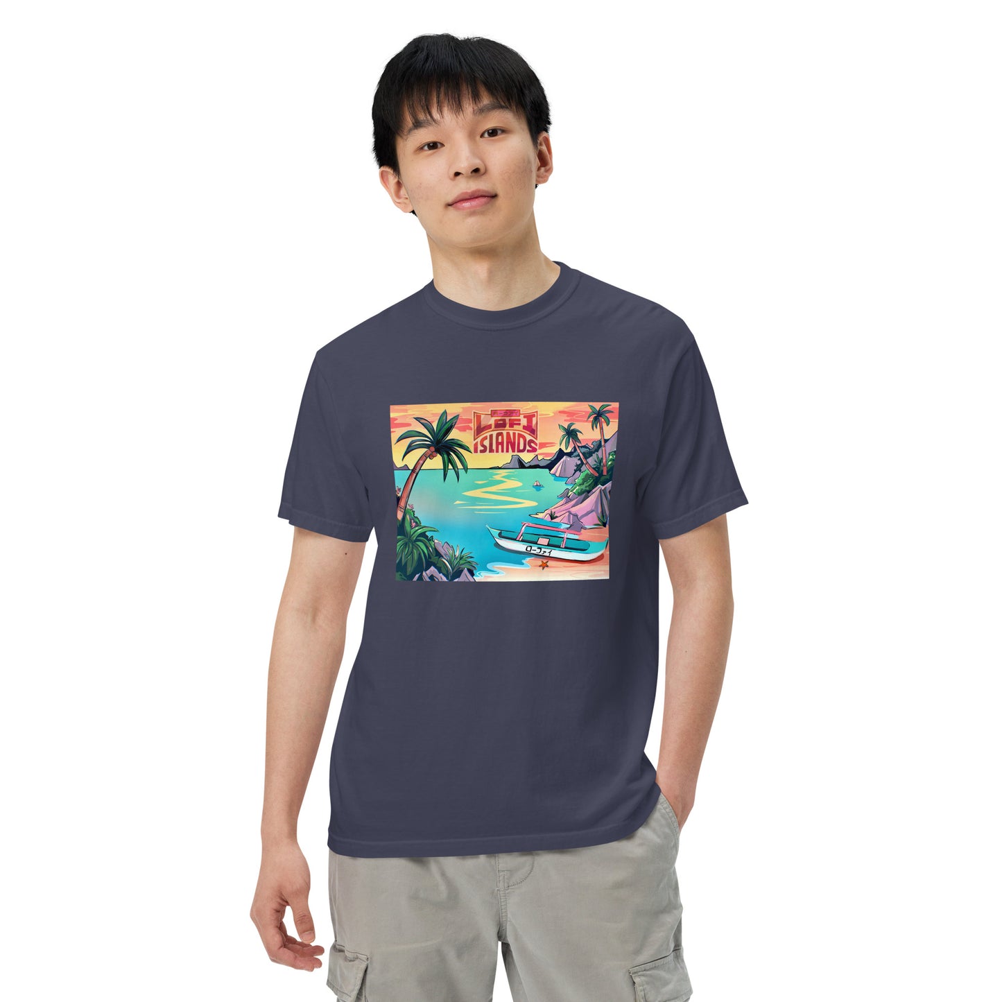 Lo-Fi Islands Men’s Garment-Dyed Heavyweight T-Shirt