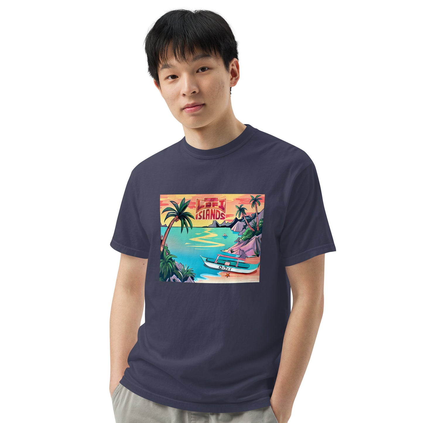 Lo-Fi Islands Men’s Garment-Dyed Heavyweight T-Shirt