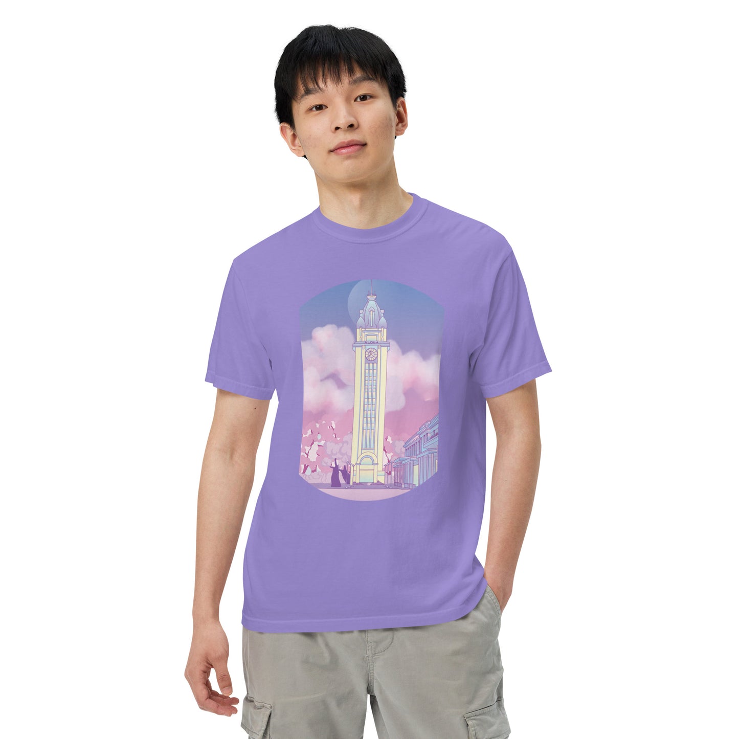 Aloha Tower Lo-Fi Men’s Garment-Dyed Heavyweight T-shirt