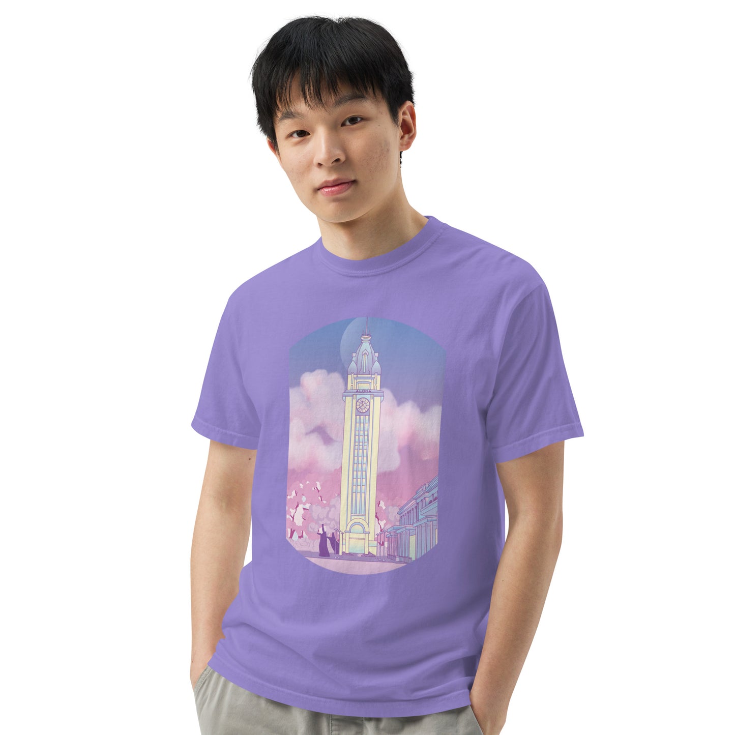 Aloha Tower Lo-Fi Men’s Garment-Dyed Heavyweight T-shirt