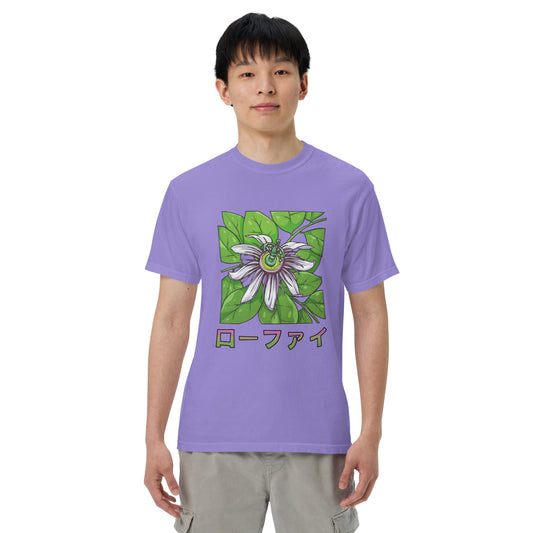 Passionfruit Flower Men’s Garment-Dyed Heavyweight T-Shirt