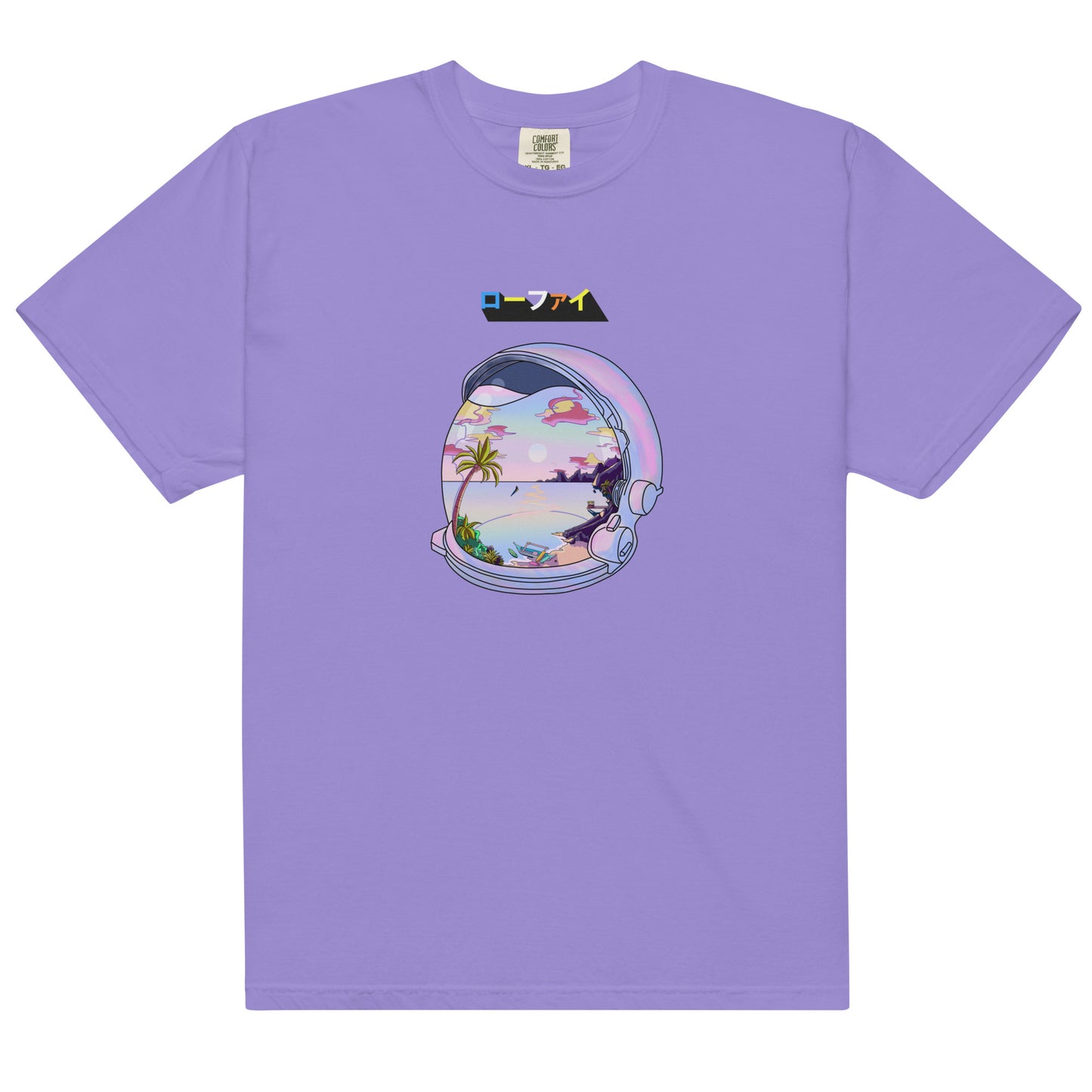 Astronaut Lo-Fi Islands Men’s Garment-Dyed Heavyweight T-Shirt