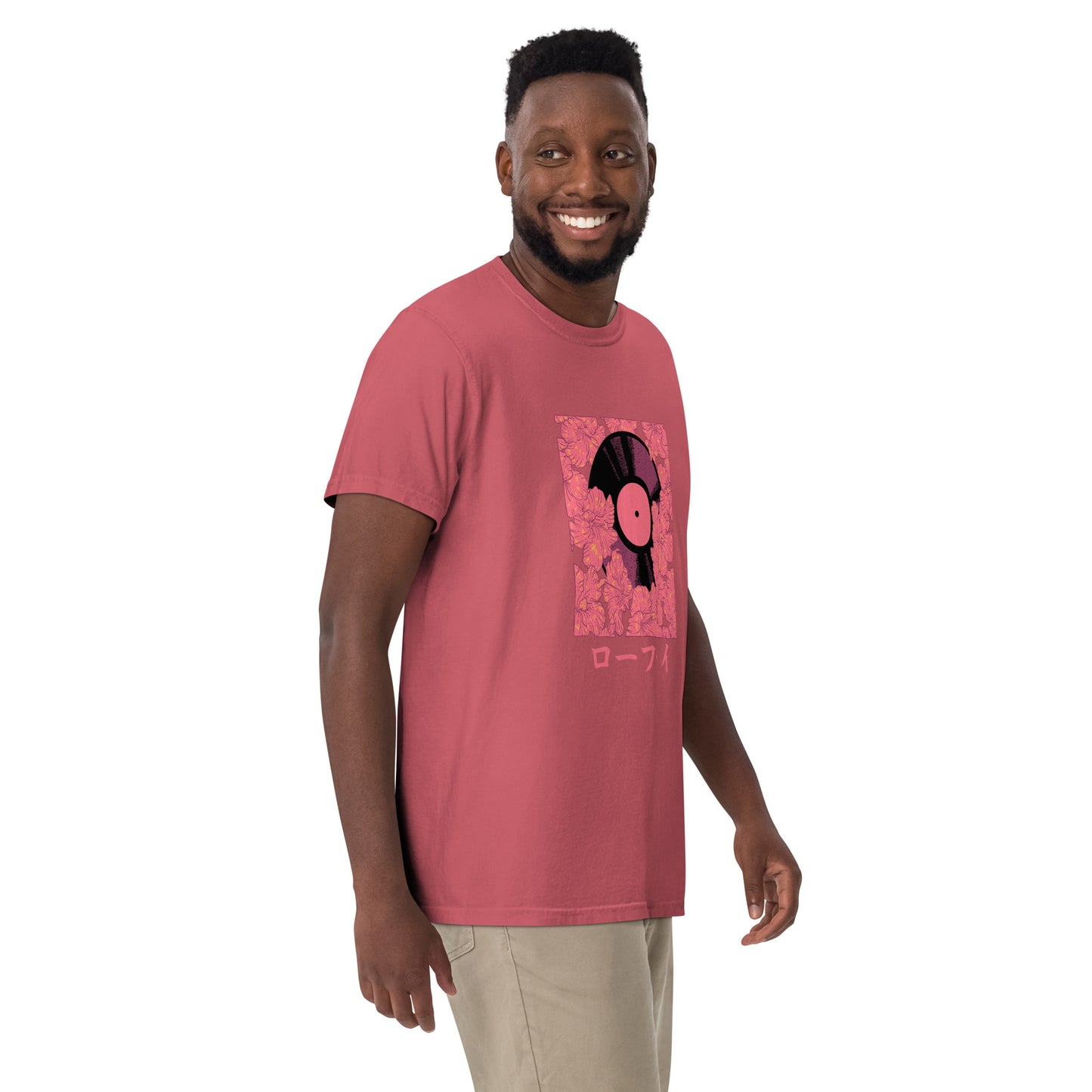 Vinyl Hibiscus Men’s Garment-Dyed Heavyweight T-Shirt