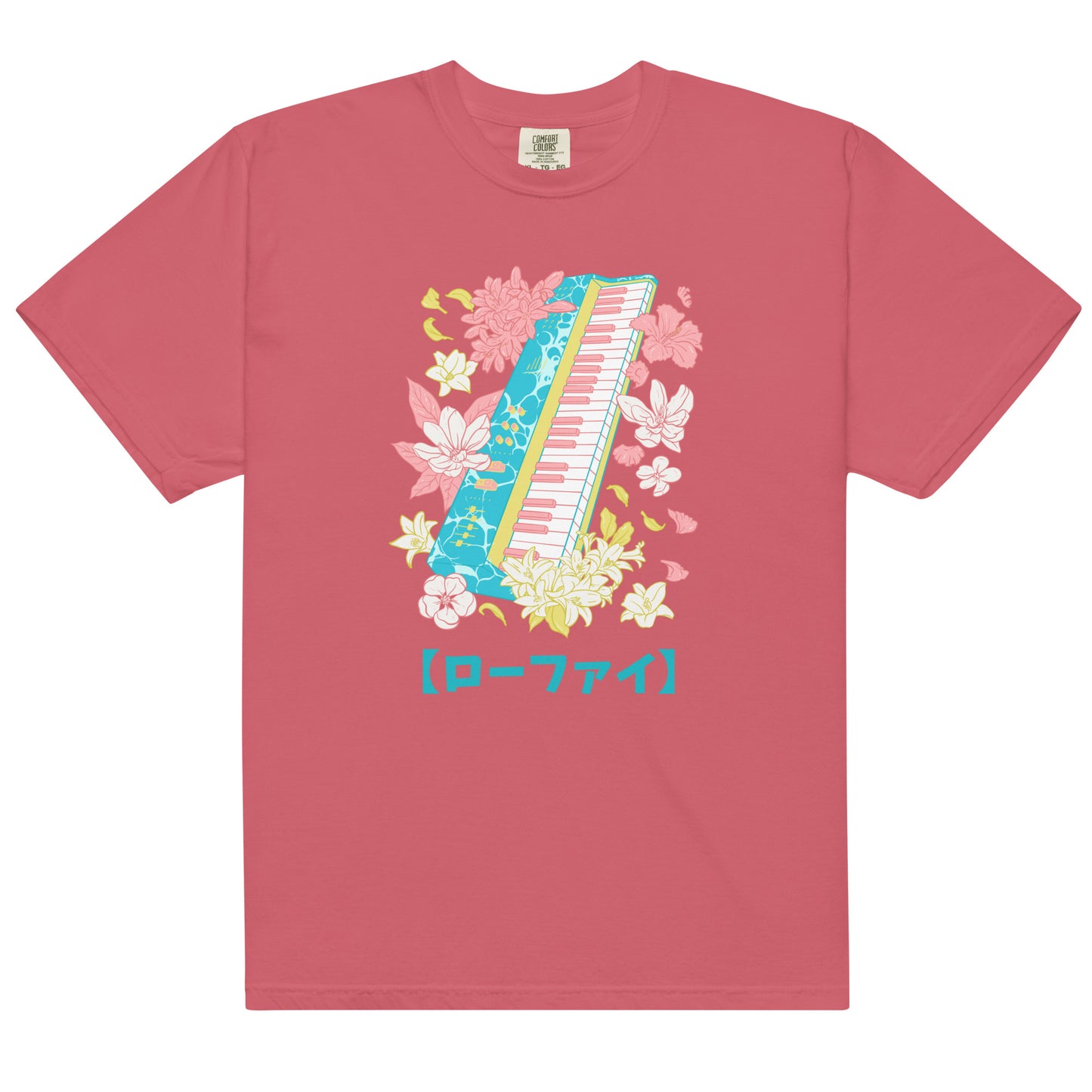 Lo-Fi Islands Keyboard Men’s Garment-Dyed Heavyweight T-Shirt