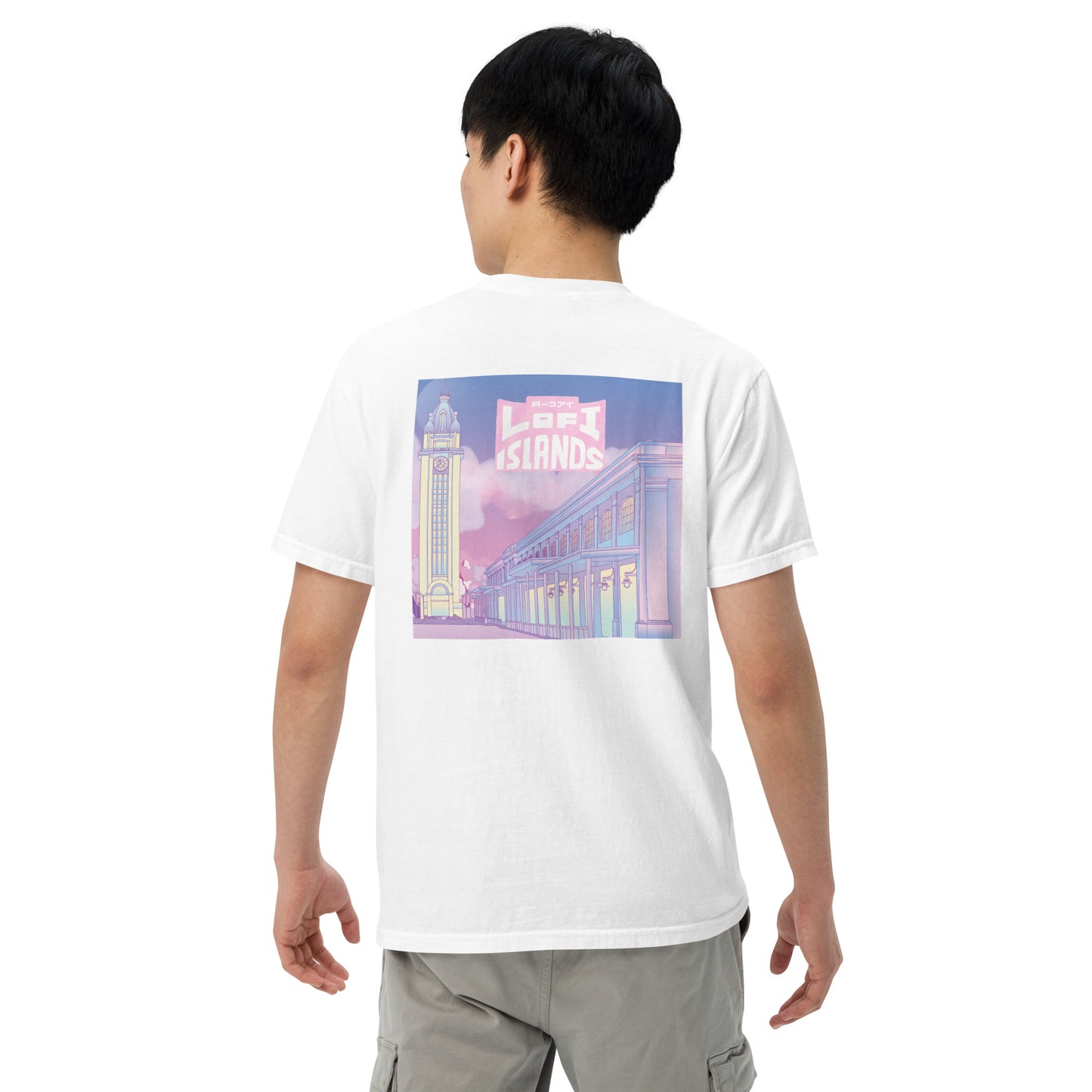 Aloha Tower Lo-Fi Men’s Garment-Dyed Heavyweight T-shirt