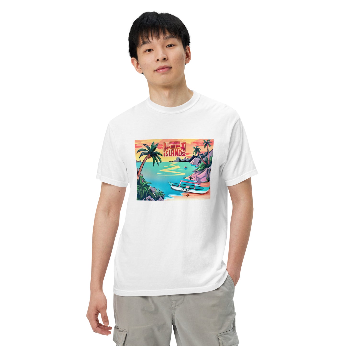 Lo-Fi Islands Men’s Garment-Dyed Heavyweight T-Shirt