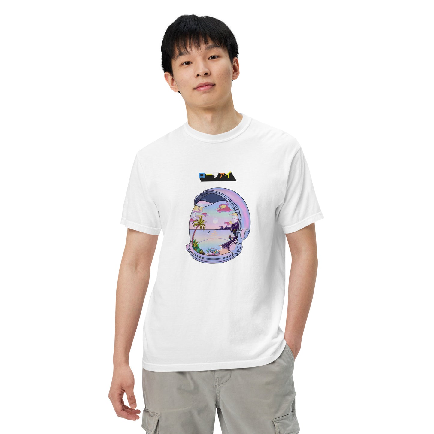 Astronaut Lo-Fi Islands Men’s Garment-Dyed Heavyweight T-Shirt